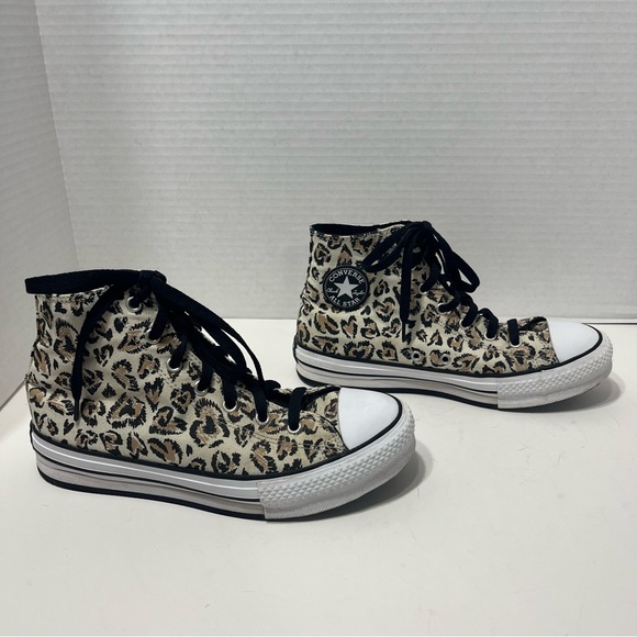 Converse Shoes - Converse Chuck Taylor All Star Lift High-Top platform sneakers animal print